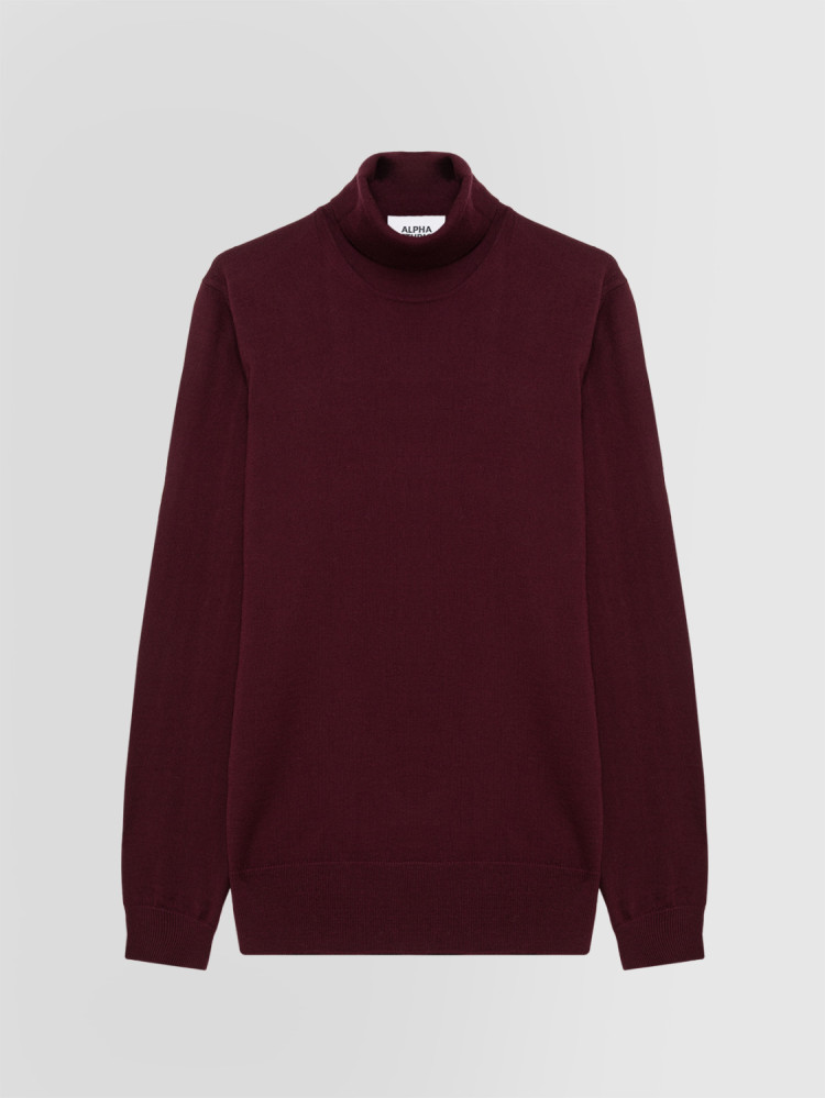 SLIM TURTLENECK SWEATER IN MERINO WOOL