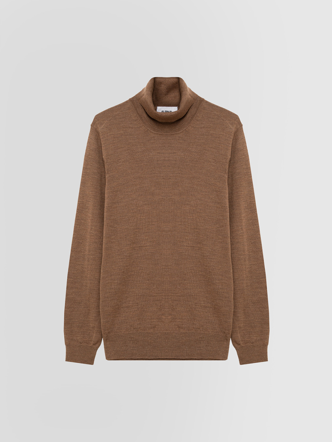 ALPHA STUDIO: SLIM TURTLENECK SWEATER IN MERINO WOOL
