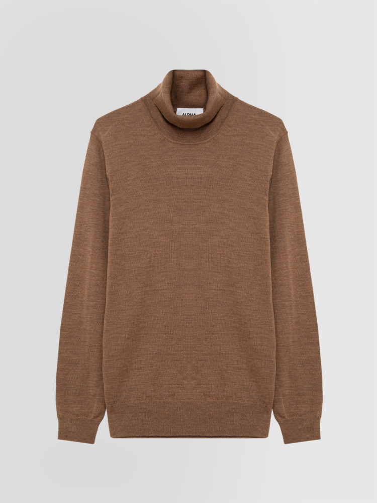 SLIM TURTLENECK SWEATER IN MERINO WOOL