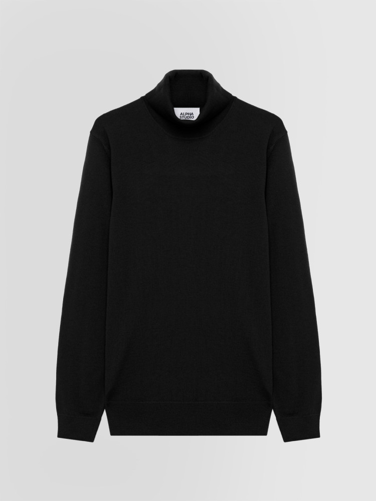 SLIM TURTLENECK SWEATER IN MERINO WOOL