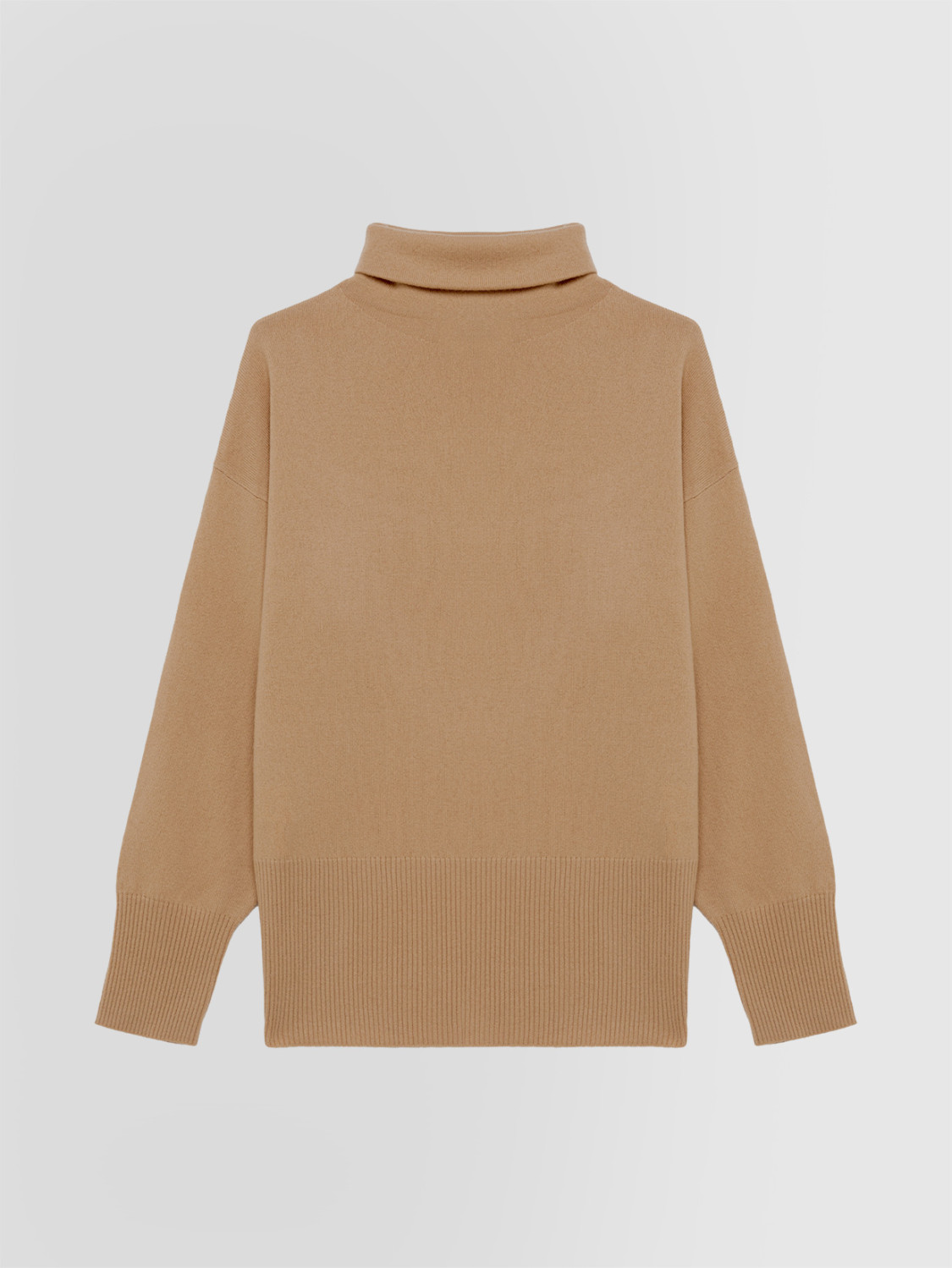 ALPHA STUDIO: HIGH NECK SWEATER IN WOOL AND CASHMERE