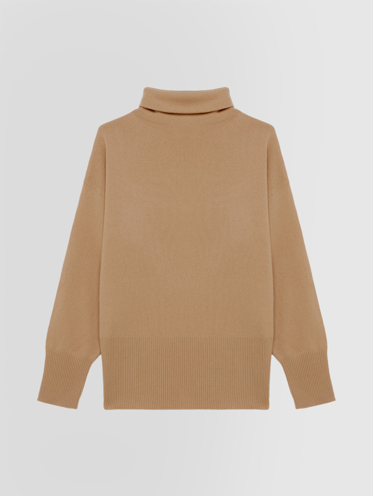 HIGH NECK SWEATER IN WOOL AND CASHMERE