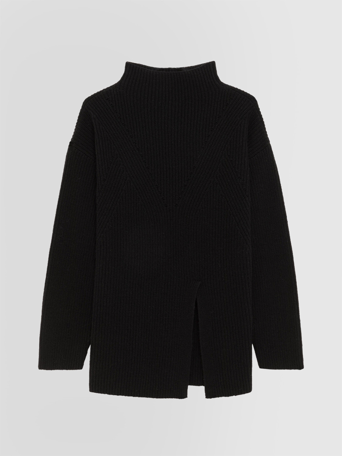 ALPHA STUDIO: JERSEY DE CUELLO ALTO EN PUNTO PERLADO