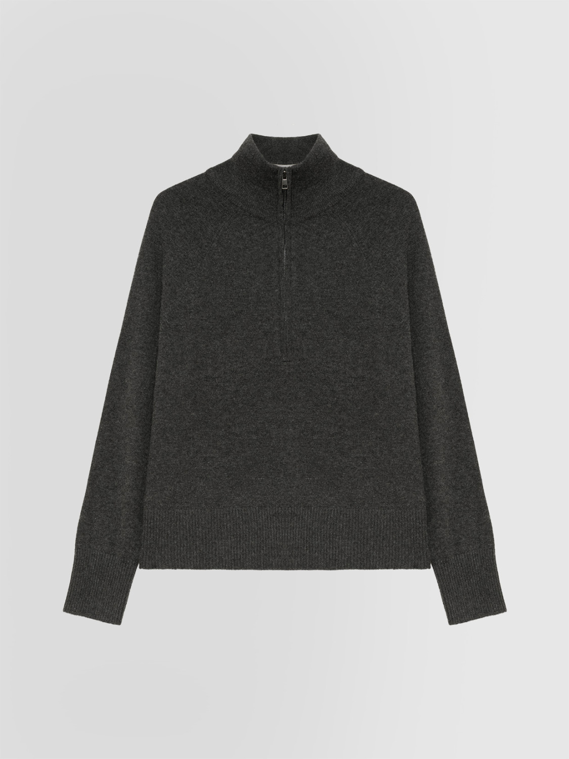ALPHA STUDIO: JERSEY DE CUELLO CON CREMALLERA EN LANA Y CACHEMIRA