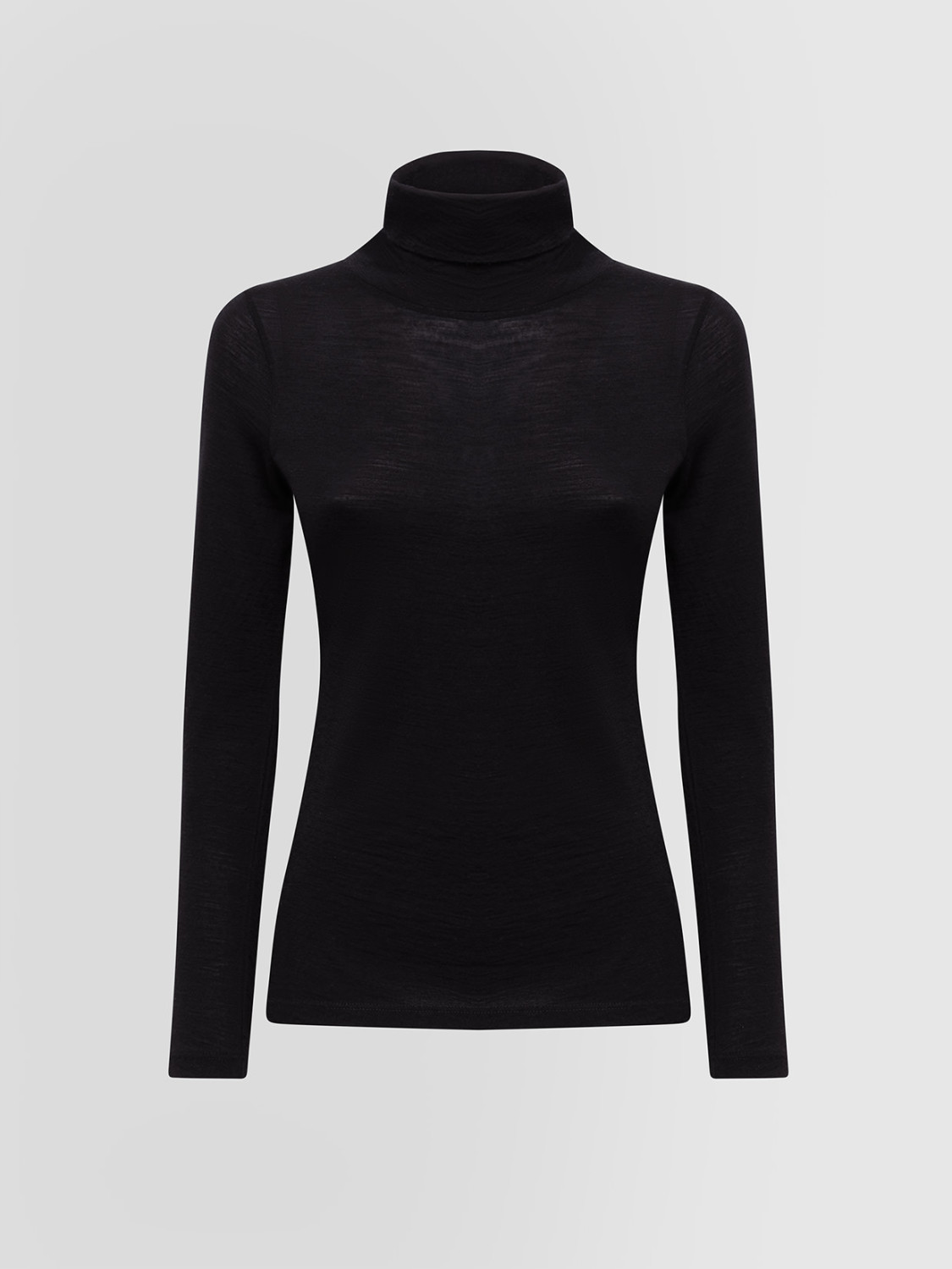 ALPHA STUDIO: TURTLE NECK SWEATER IN WOOL JERSEY