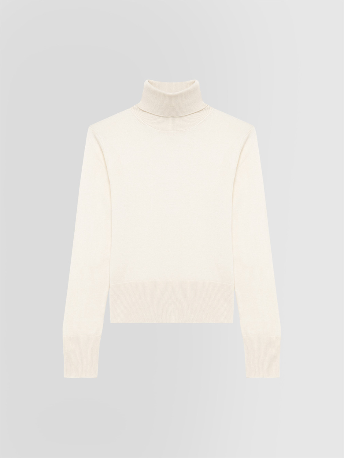 ALPHA STUDIO: JERSEY DE CUELLO VUELTO EN SEDA Y CACHEMIRA