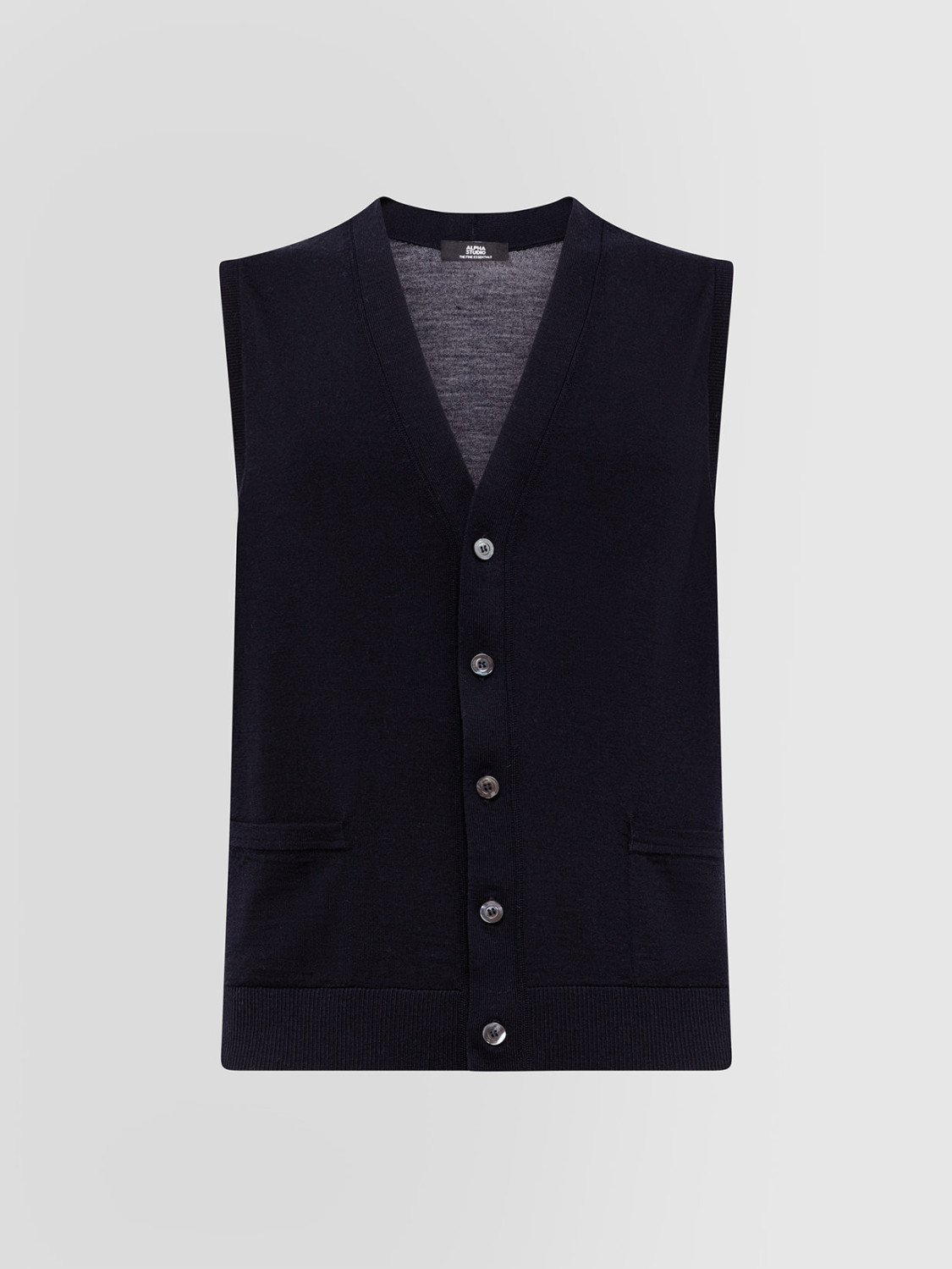 ALPHA STUDIO: GILET BOTTONI IN MERINOS