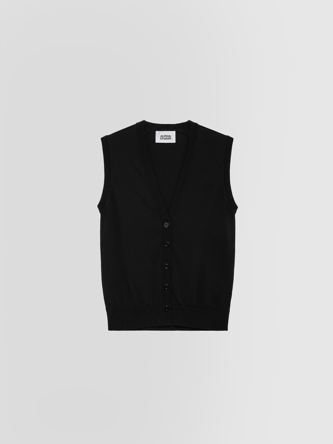 ALPHA STUDIO: CREPE VEST