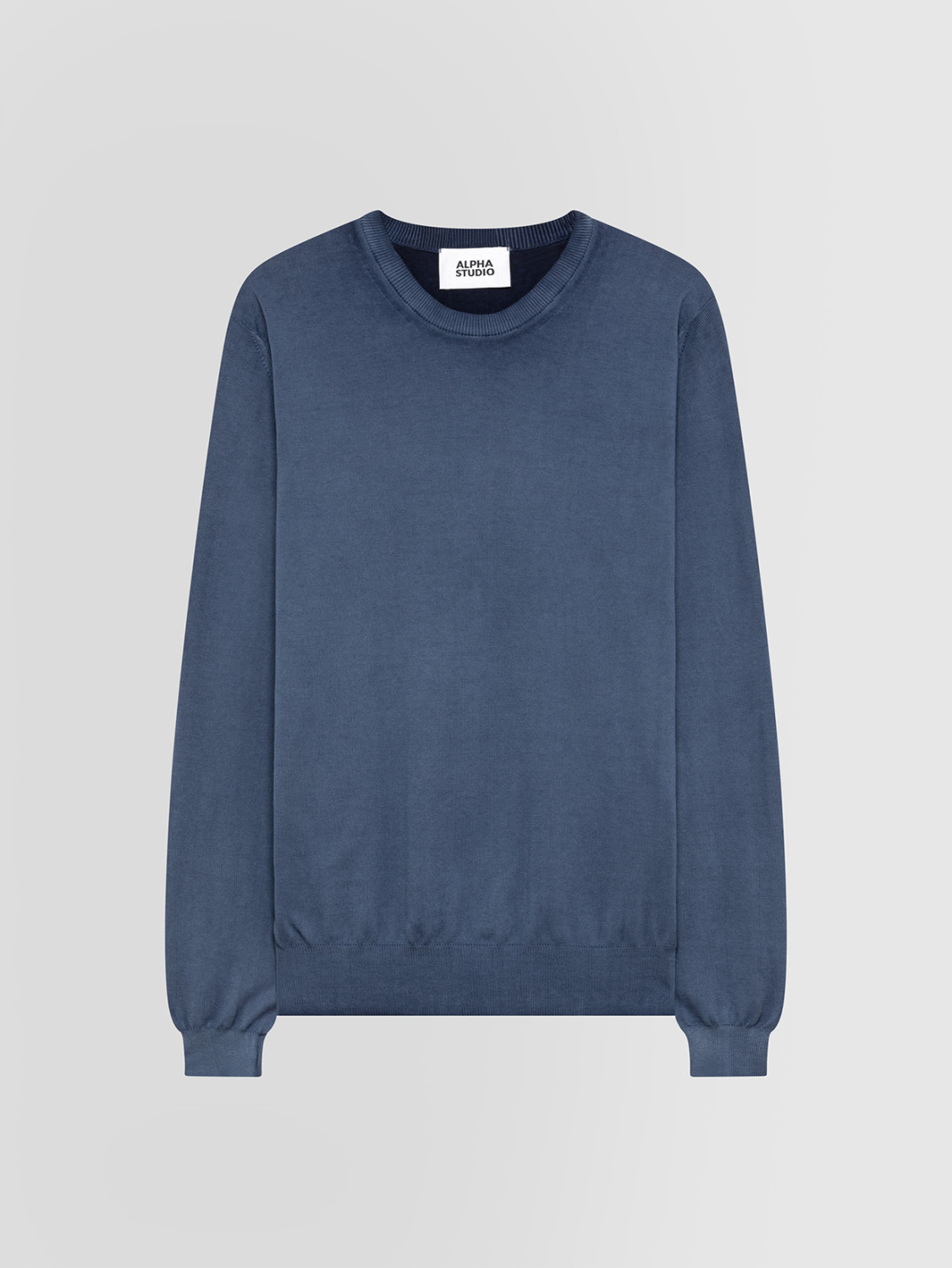 ALPHA STUDIO: COLD REVERSIBLE CREW NECK