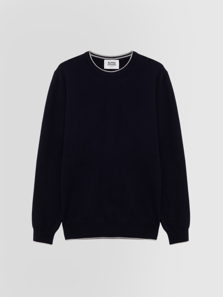 CREW NECK SWEATER IN CASHMERE