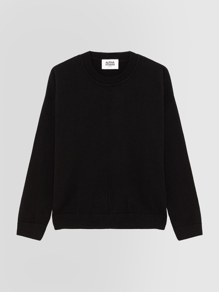 CREW NECK SWEATER IN CASHMERE