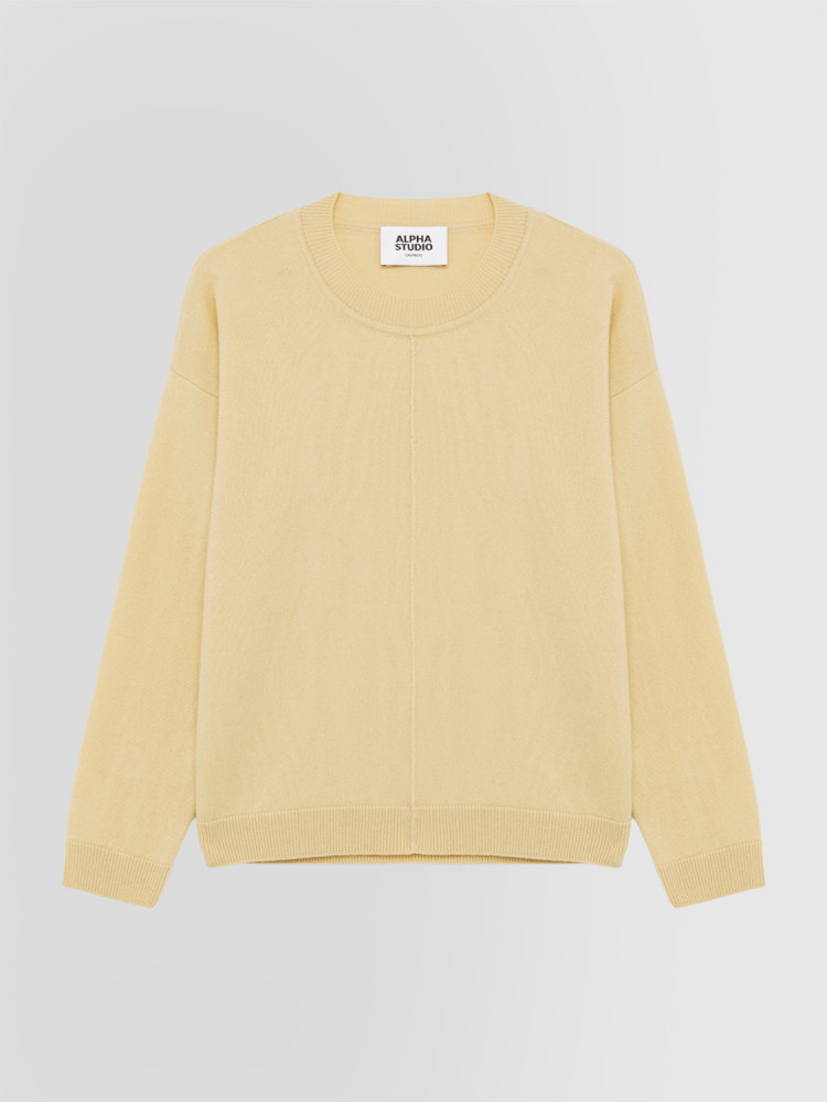 CREW NECK SWEATER IN CASHMERE