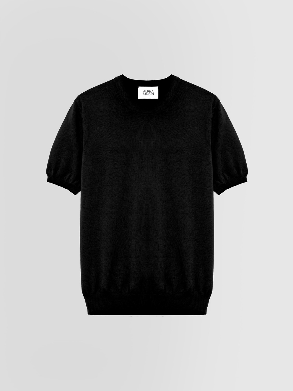 ALPHA STUDIO: CREPE CREWNECK