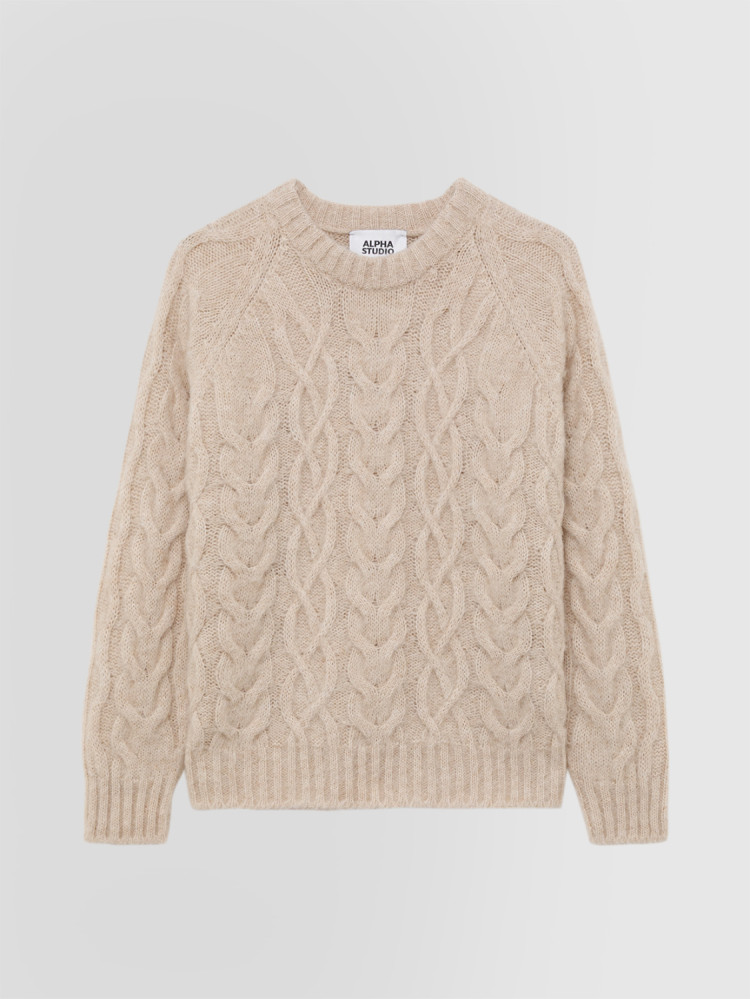 CREW NECK SWEATER IN KNIT