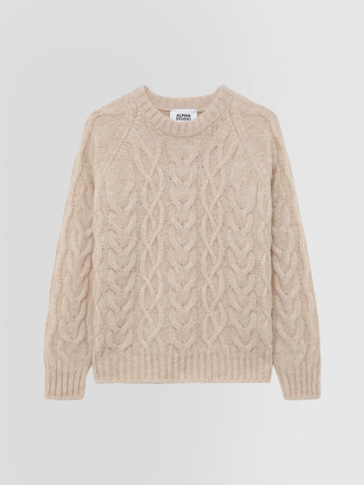 CREW NECK SWEATER IN KNIT