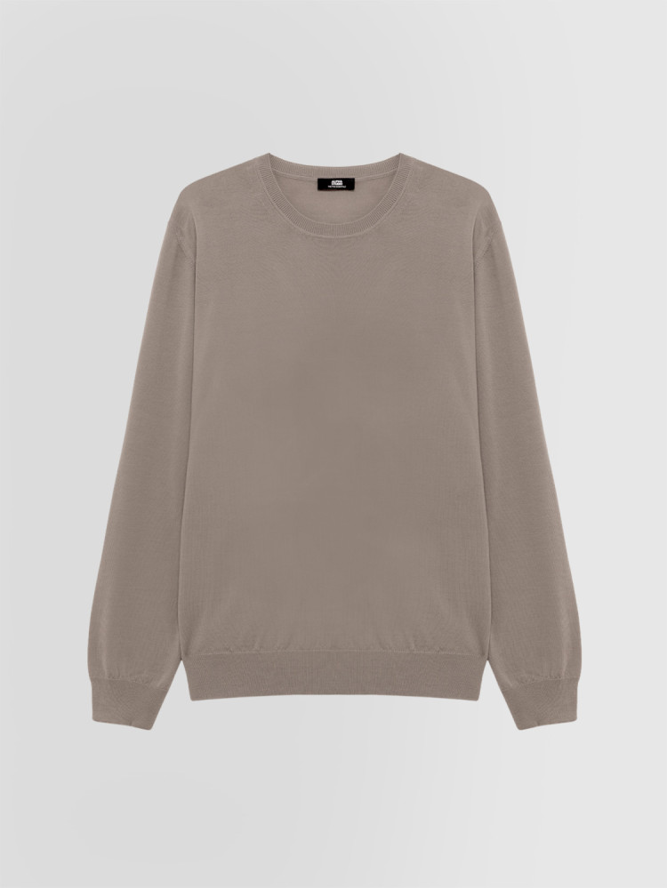 CREW NECK SWEATER IN MERINO WOOL