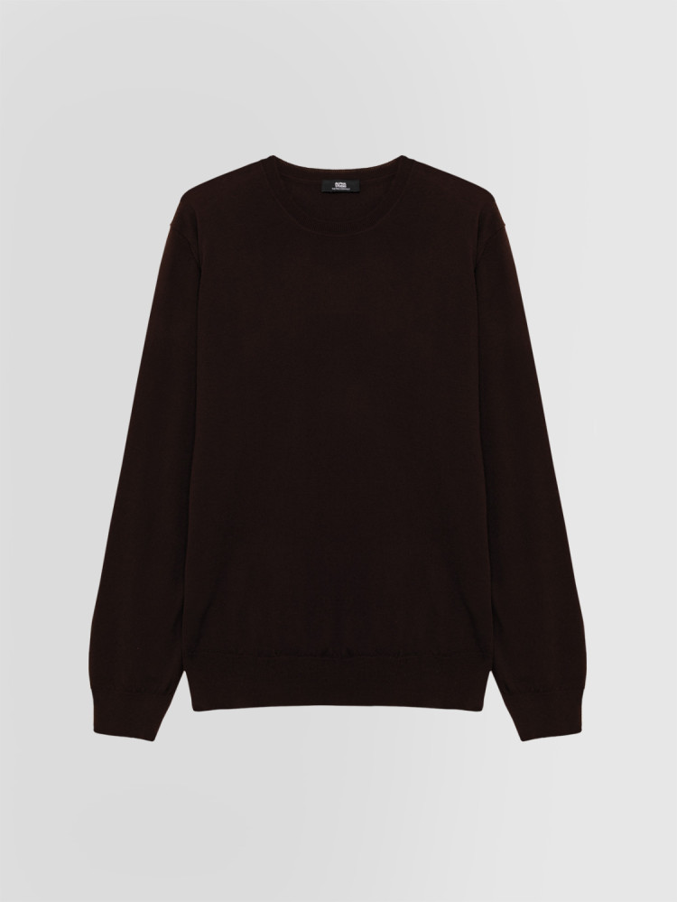 CREW NECK SWEATER IN MERINO WOOL