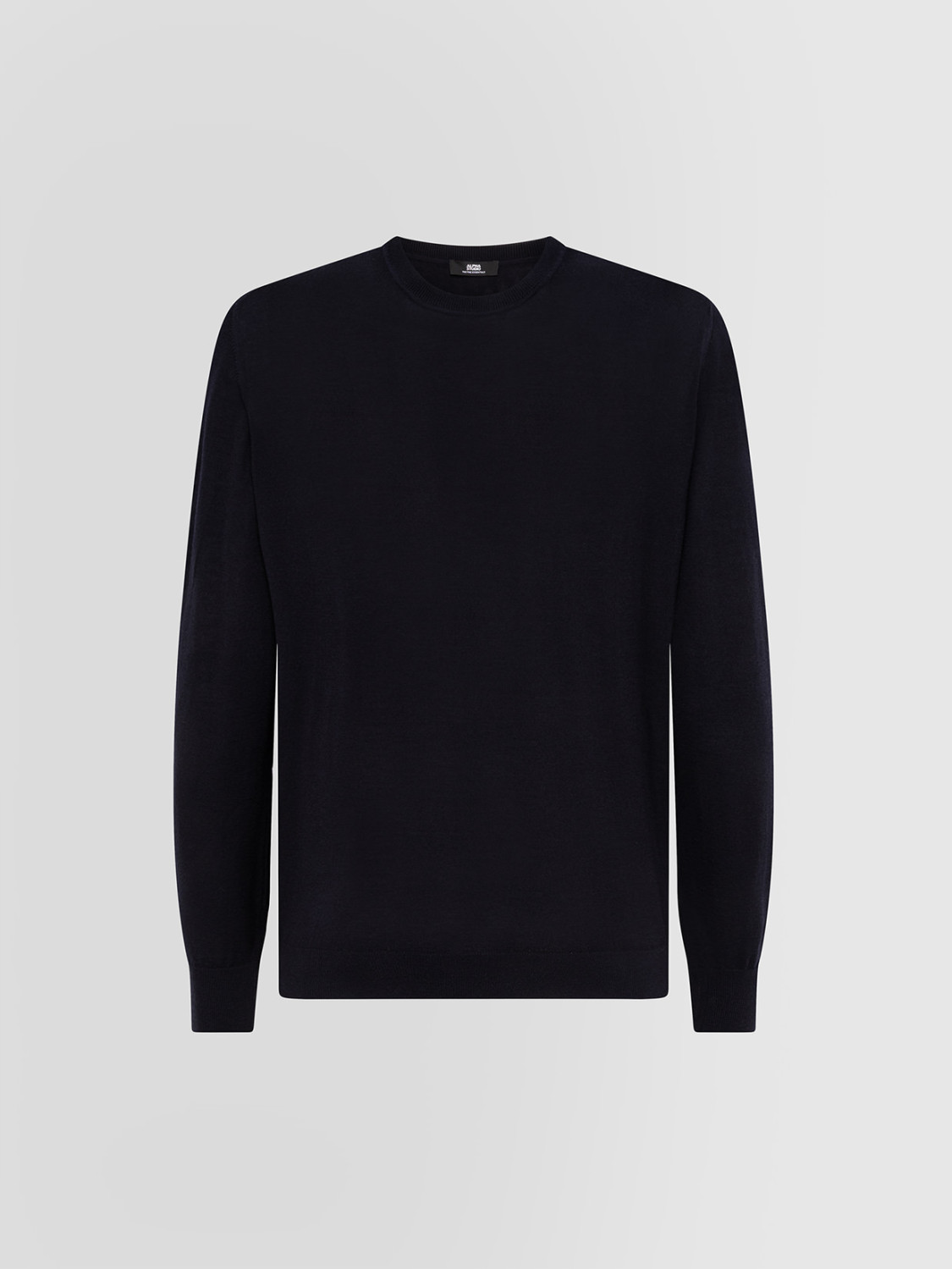ALPHA STUDIO: ULTRA-FINE MERINO CREW NECK
