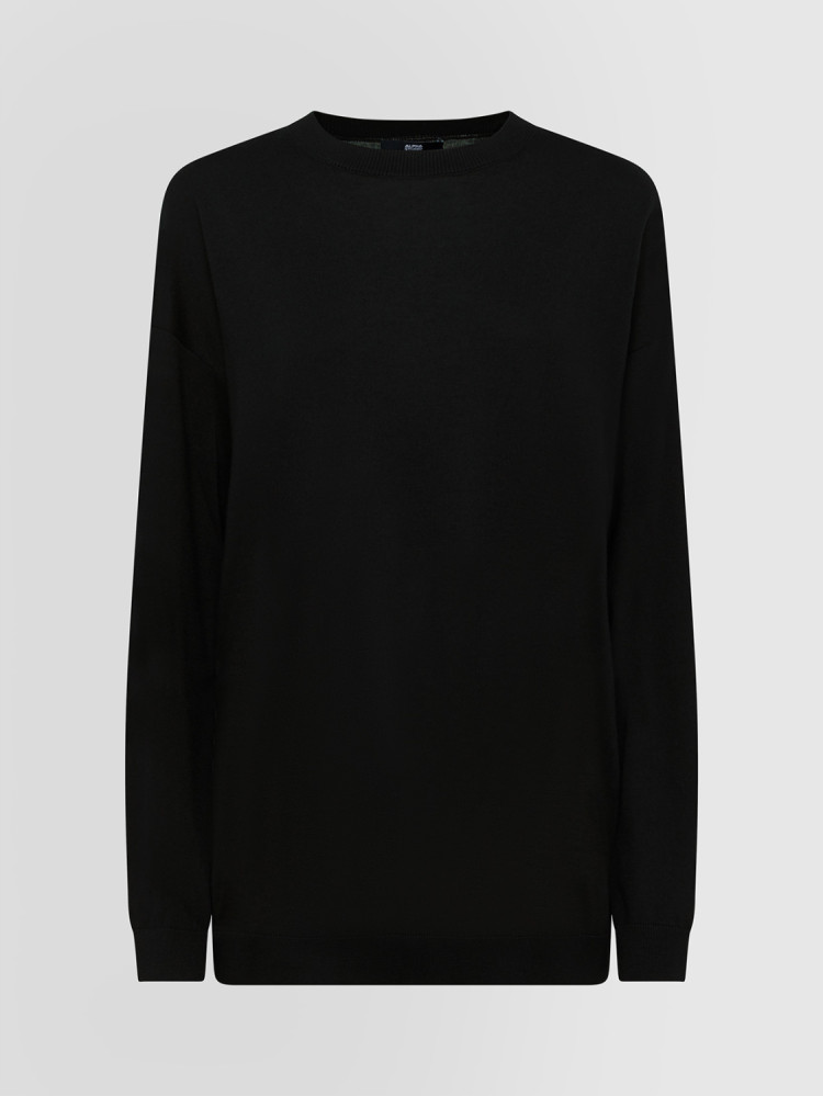 CREWNECK IN SILK AND CASHMERE