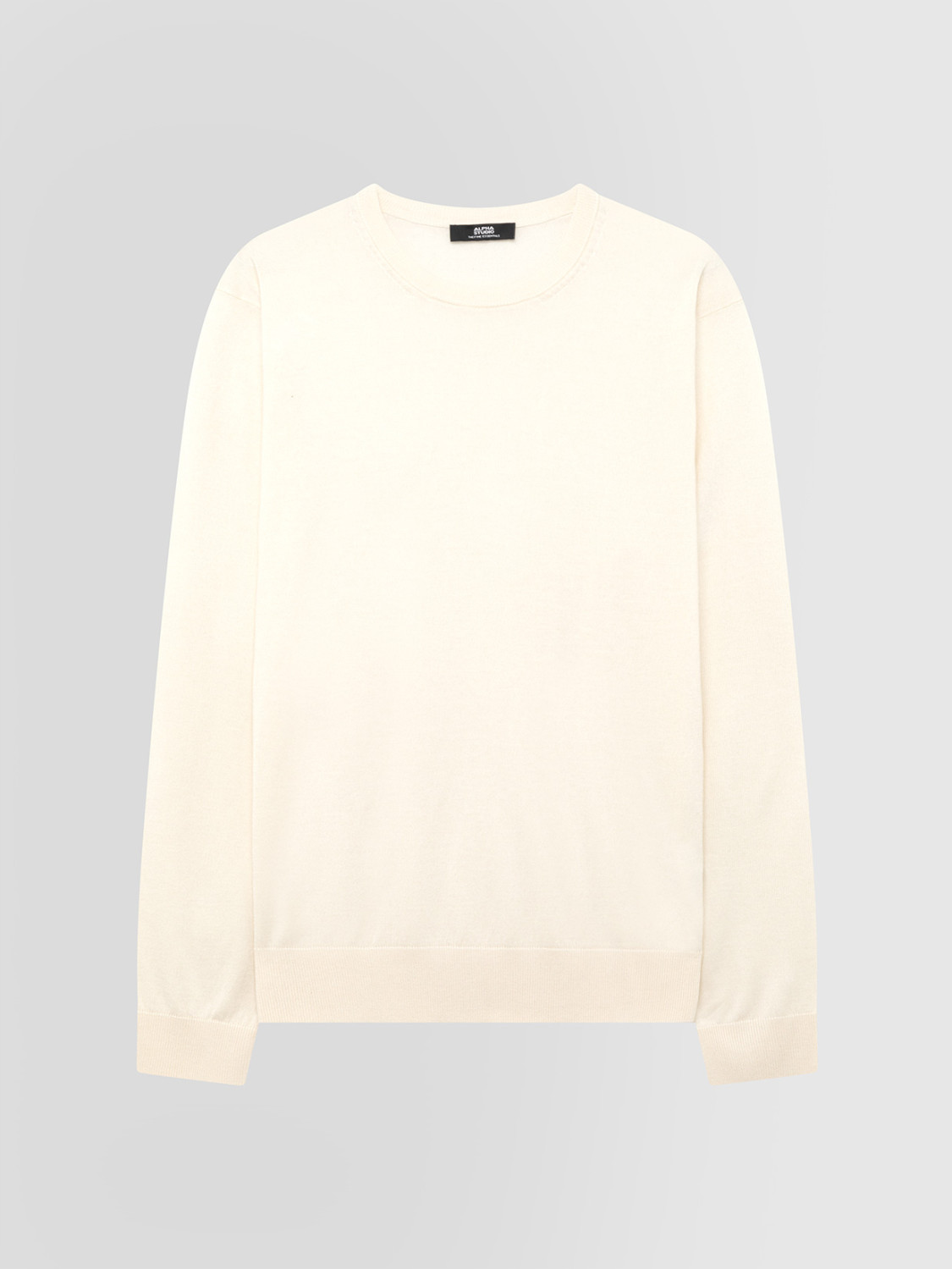 ALPHA STUDIO: SILK AND CASHMERE CREW NECK