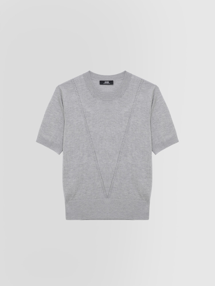 SILK AND CASHMERE CREW NECK