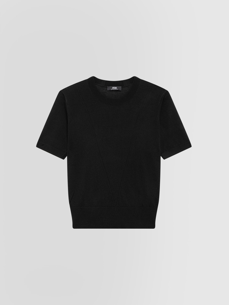 SILK AND CASHMERE CREW NECK