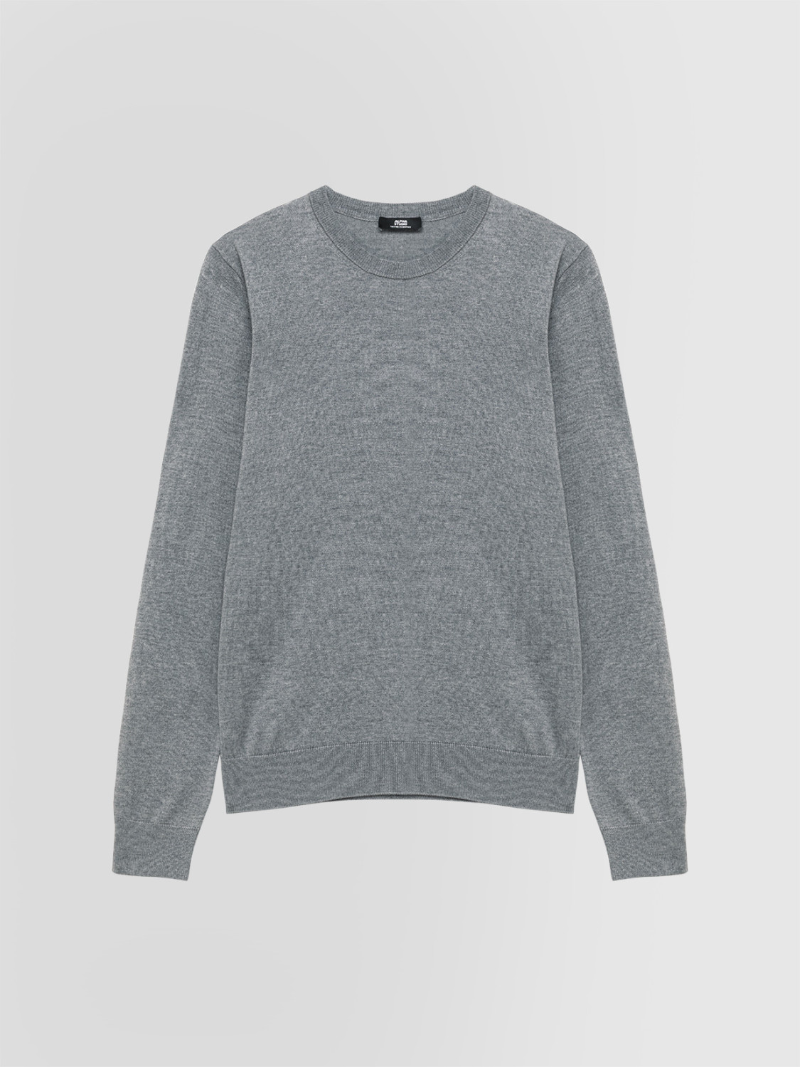 ALPHA STUDIO: CREW NECK SWEATER IN SILK AND CASHMERE
