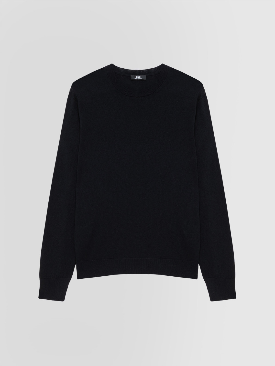 ALPHA STUDIO: CREW NECK SWEATER IN SILK AND CASHMERE