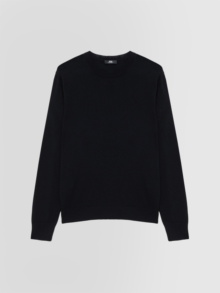 CREW NECK SWEATER IN SILK AND CASHMERE