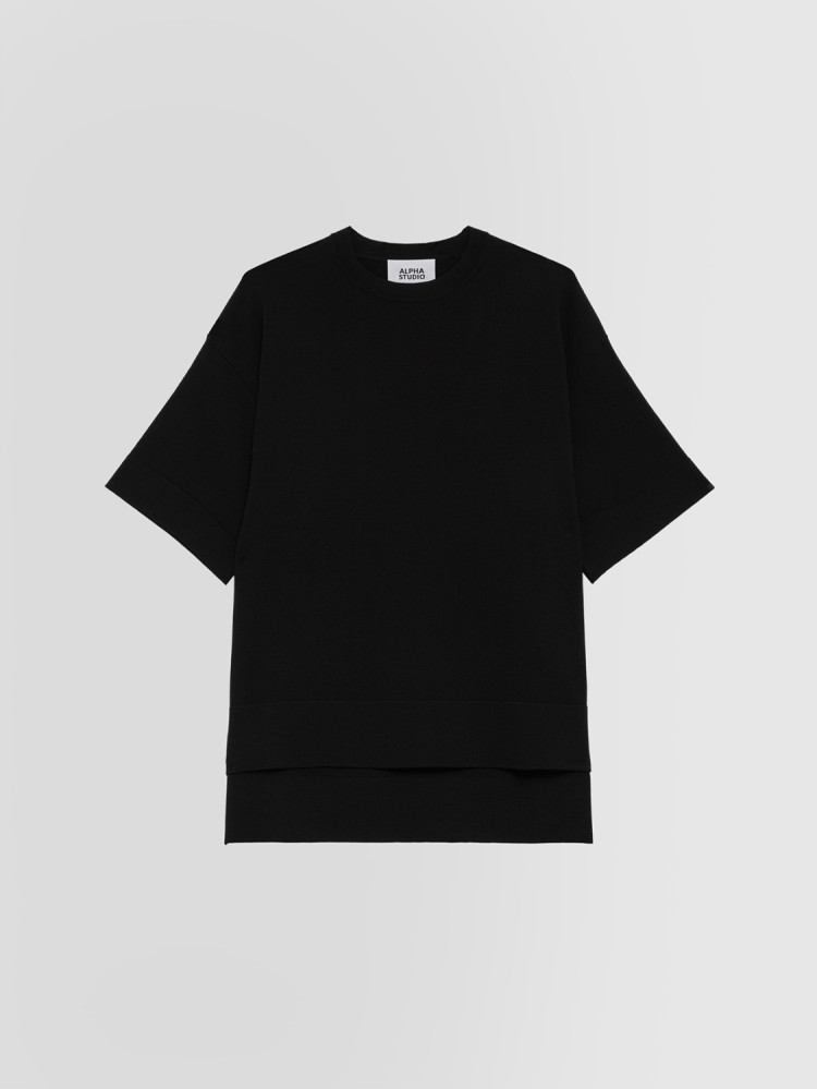 TAILORED KNIT CREW NECK