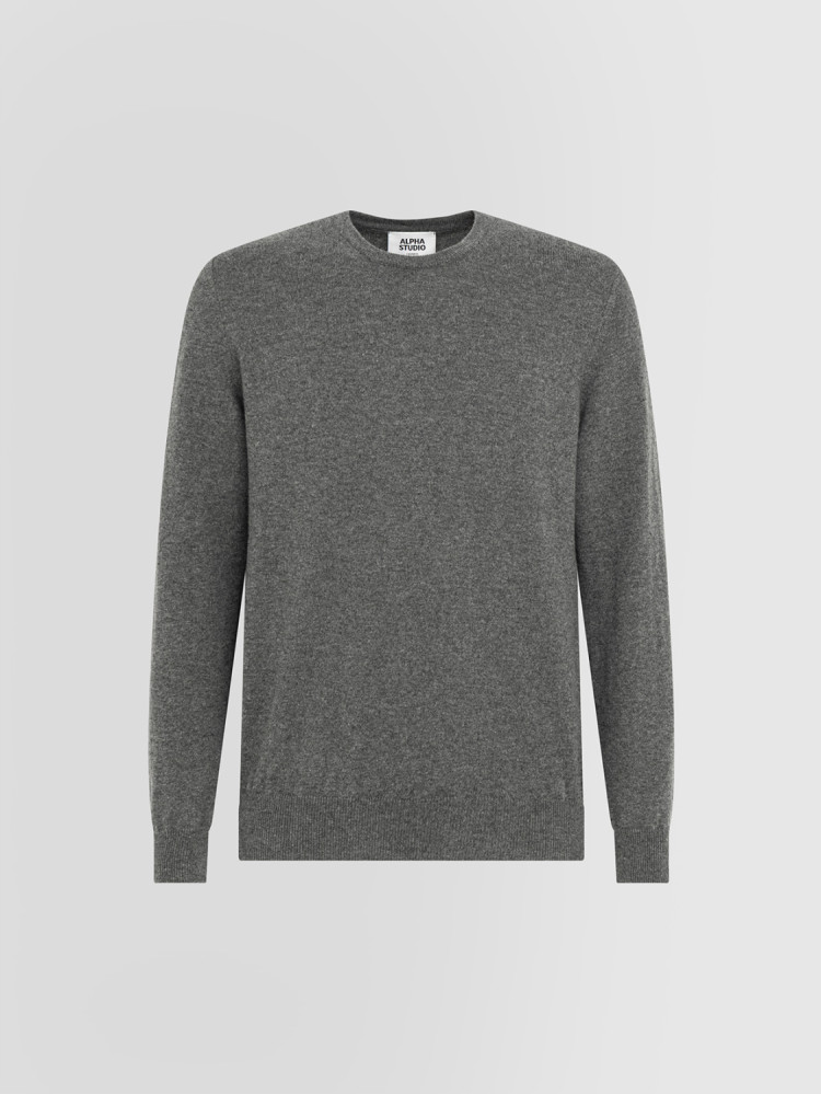 URBAN BASIC CREW NECK SWEATER IN CASHMERE