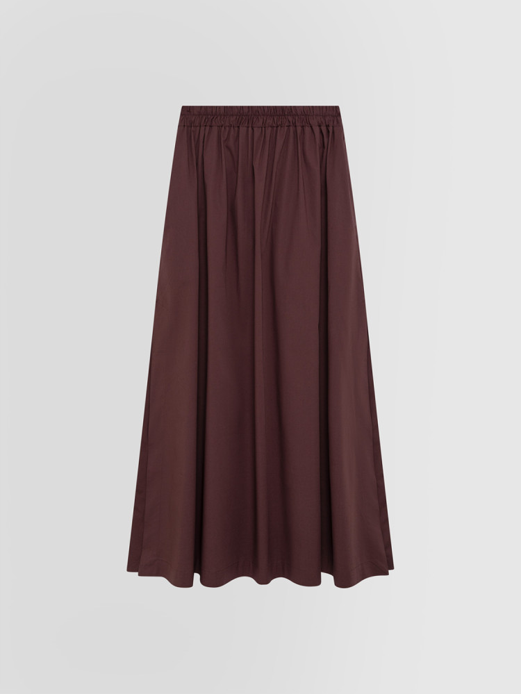 LONG POPLIN SKIRT
