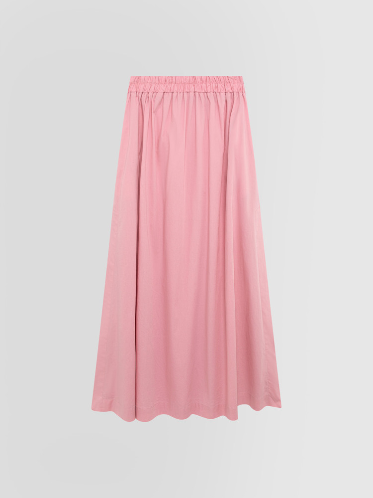 LONG POPLIN SKIRT