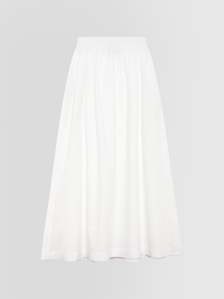 LONG POPLIN SKIRT