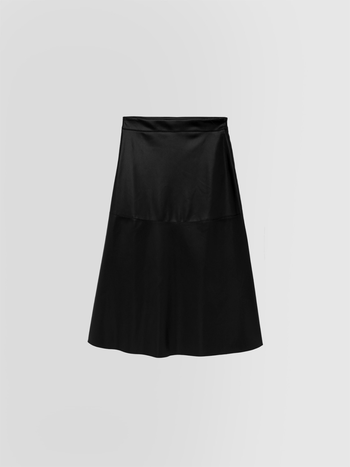 ALPHA STUDIO: FLARED SKIRT IN ECO LEATHER