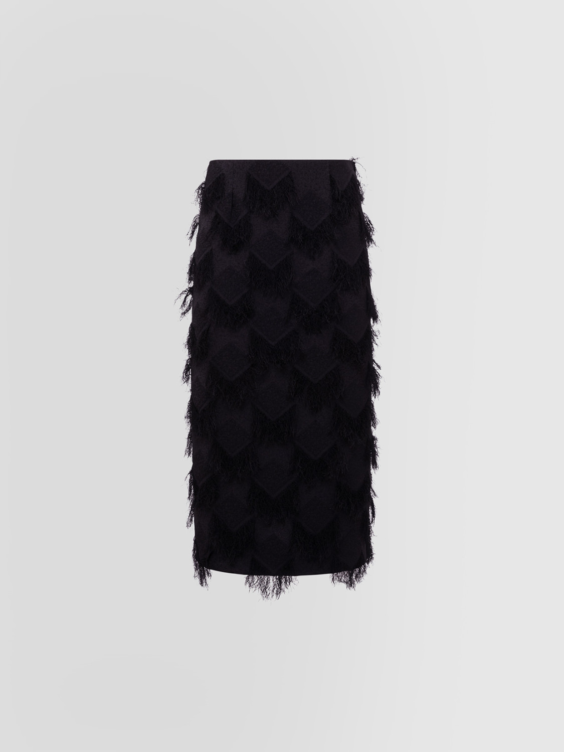 ALPHA STUDIO: VRILLE DIAMOND SQUARE LONGUETTE SKIRT