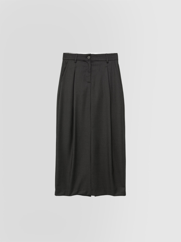 TAILORING MIDI SKIRT IN FABRIC