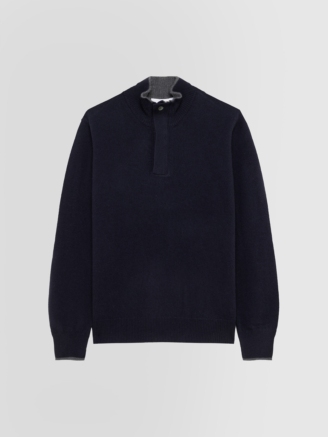 ALPHA STUDIO: JERSEY BASIC DE CUELLO PERKINS EN LANA GEELONG