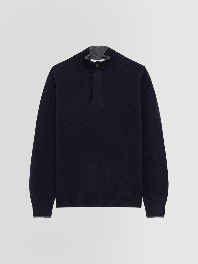 JERSEY BASIC DE CUELLO PERKINS EN LANA GEELONG
