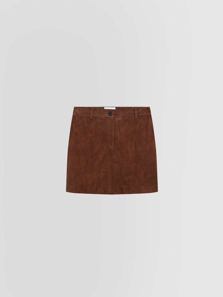 SUEDE MINI SKIRT