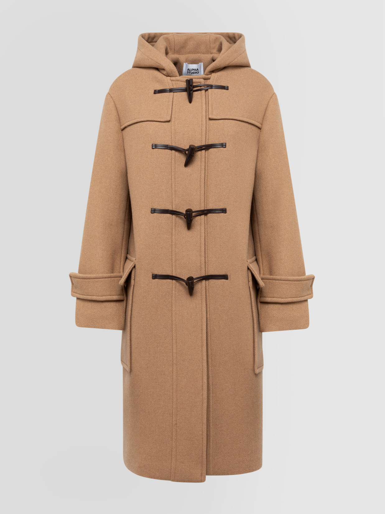 Alpha Studio Montgomery Jacket In Wool Felt