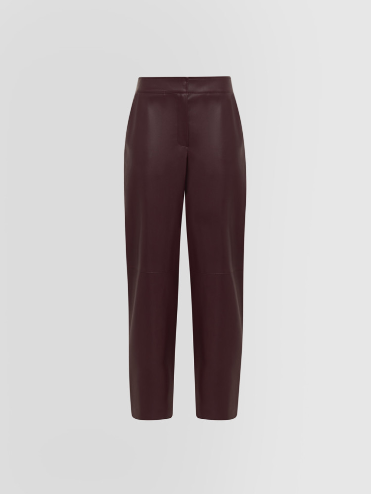 STRAIGHT PANTS IN ECO LEATHER