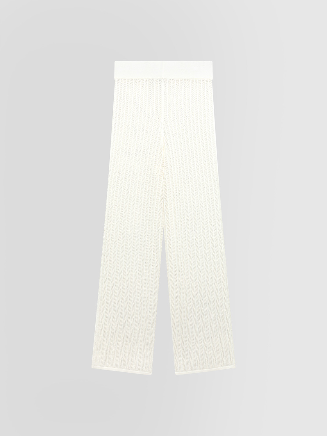 ALPHA STUDIO: PERFORATED COTTON PANTS
