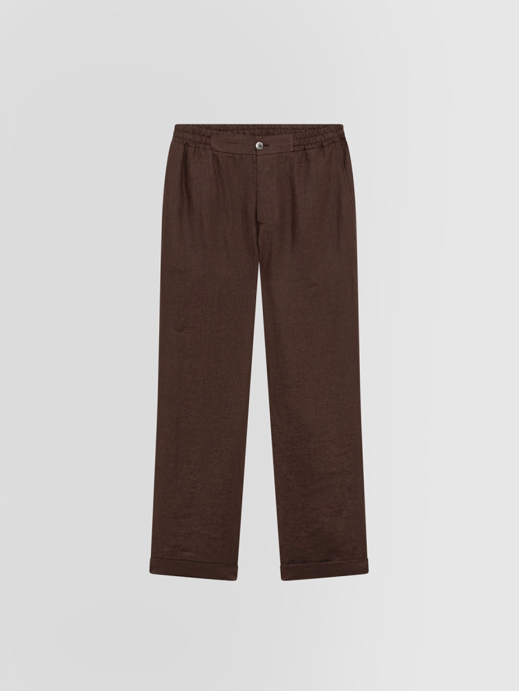 PANTALONE IN TELA DI LINO