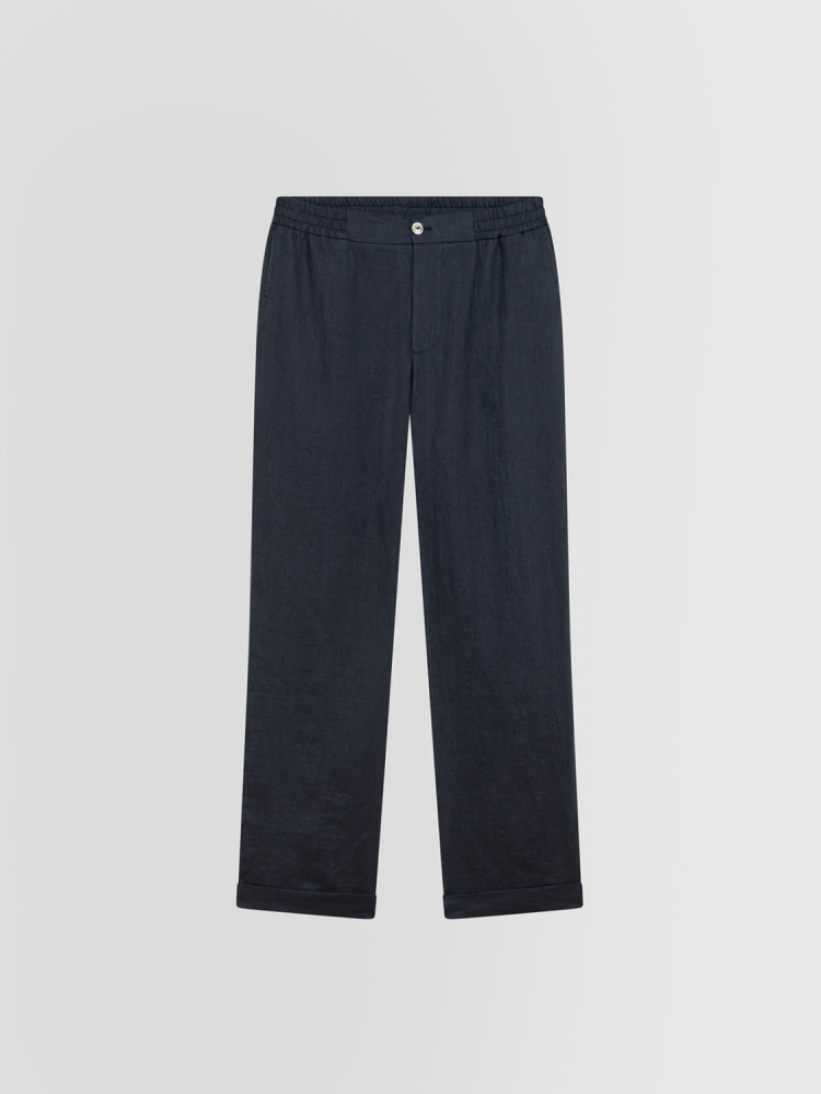 PANTALONE IN TELA DI LINO