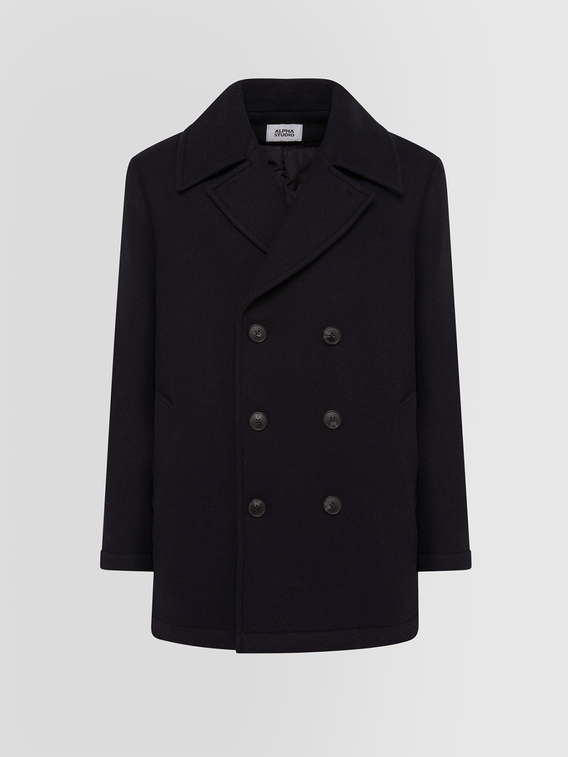 ALPHA STUDIO: PEACOAT IN WOOL FELT