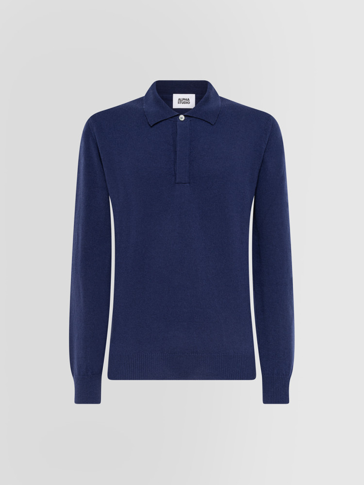 BASIC POLO SHIRT IN GEELONG WOOL