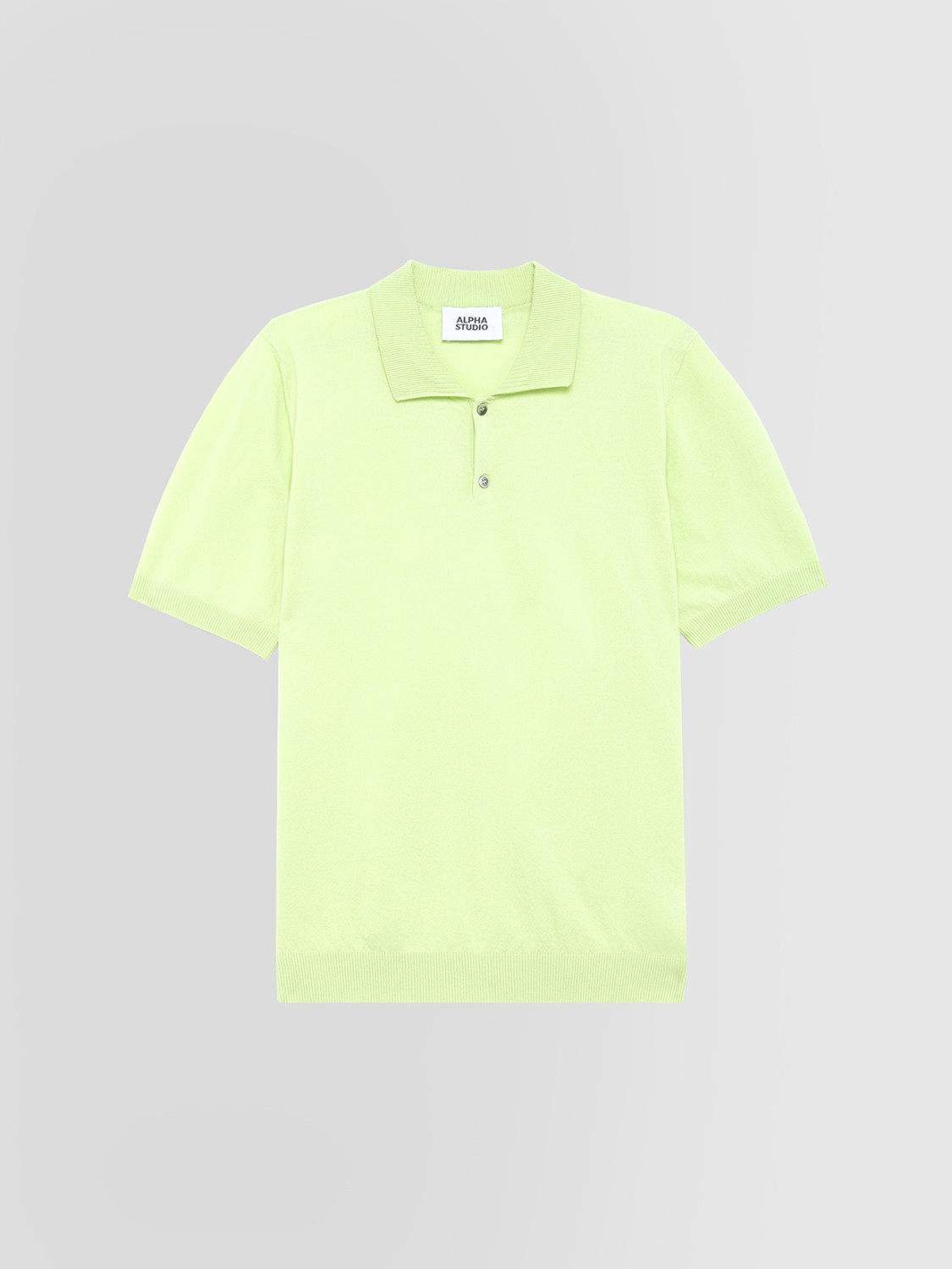 ALPHA STUDIO: POLO EN CREPE TÉCNICO