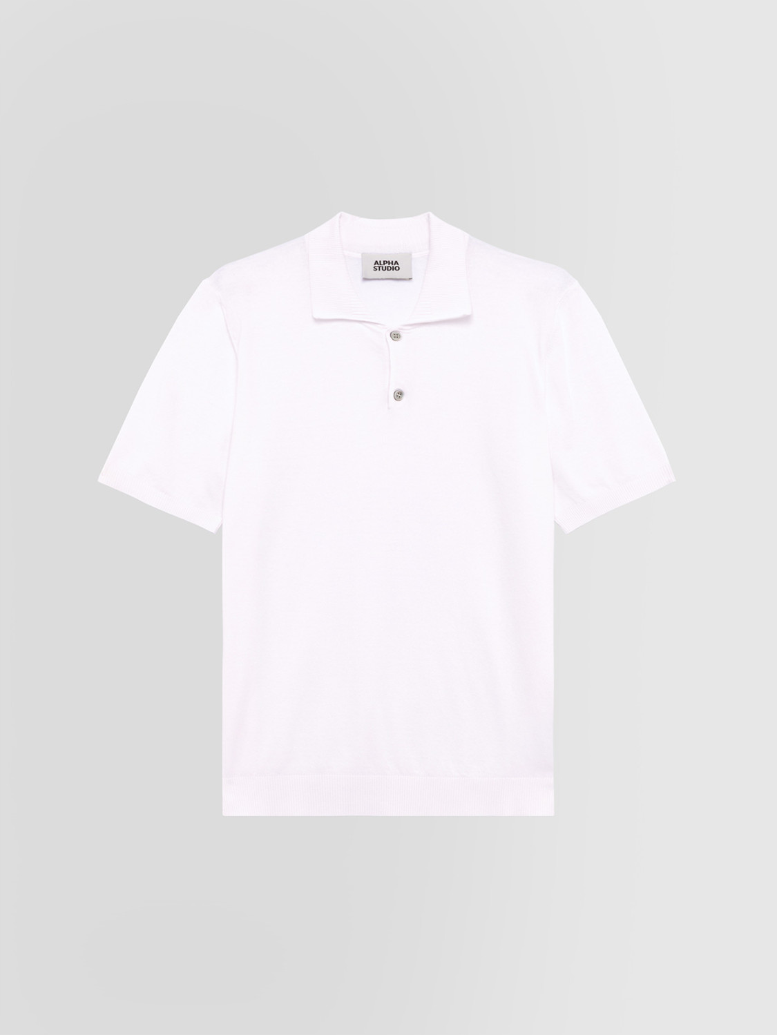 ALPHA STUDIO: POLO EN CREPE TÉCNICO