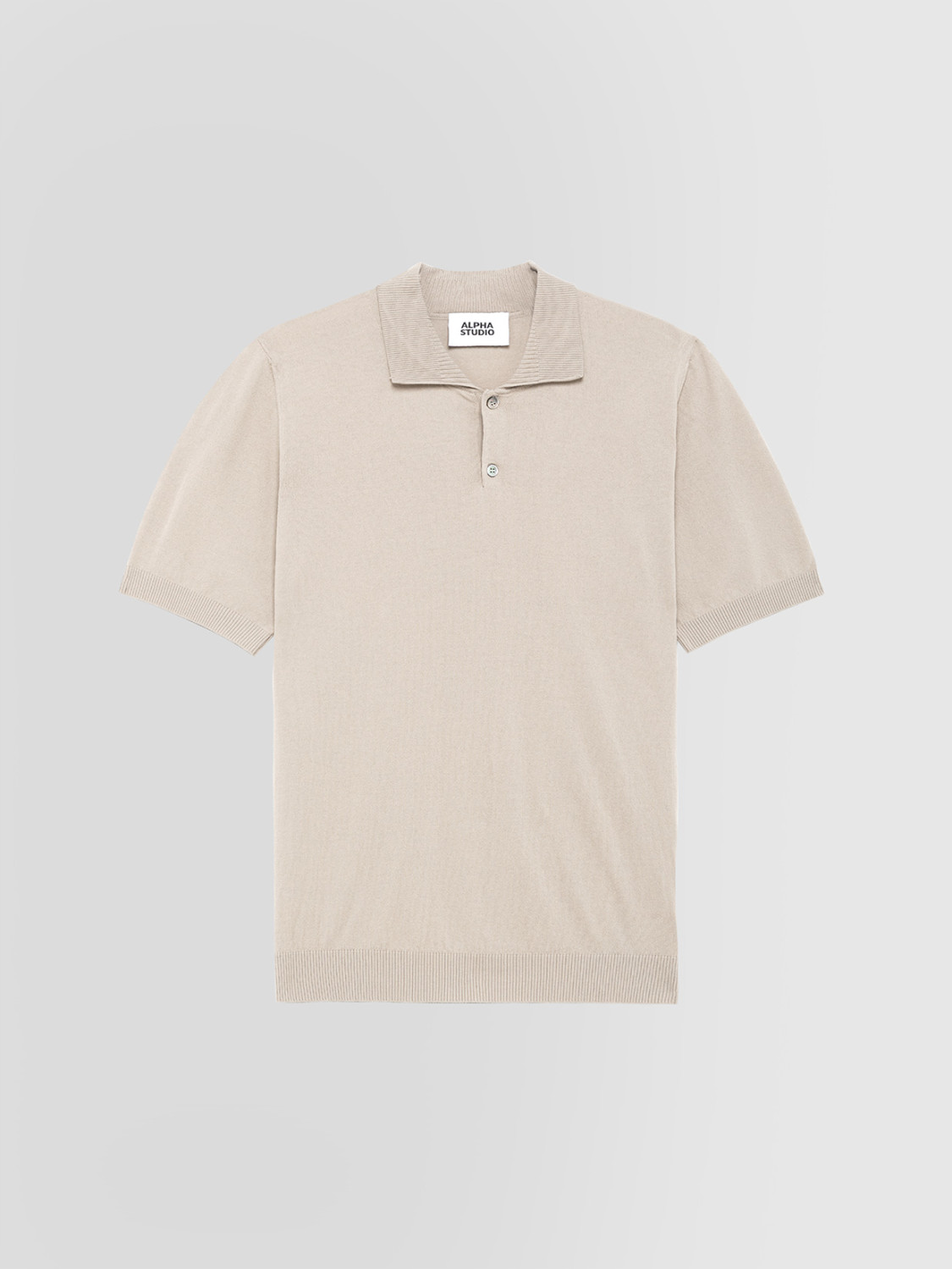 ALPHA STUDIO: POLO EN CREPE TÉCNICO